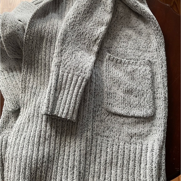 A New Day Long Cardigan Sweater, Heather Gray, Size XS, Shawl Collar, Open Front - Picture 7 of 11